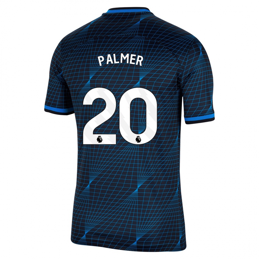 Kobiety Cole Palmer #20 Ciemny Niebieski Wyjazdowa Koszulka 2023/24 Koszulki Klubowe