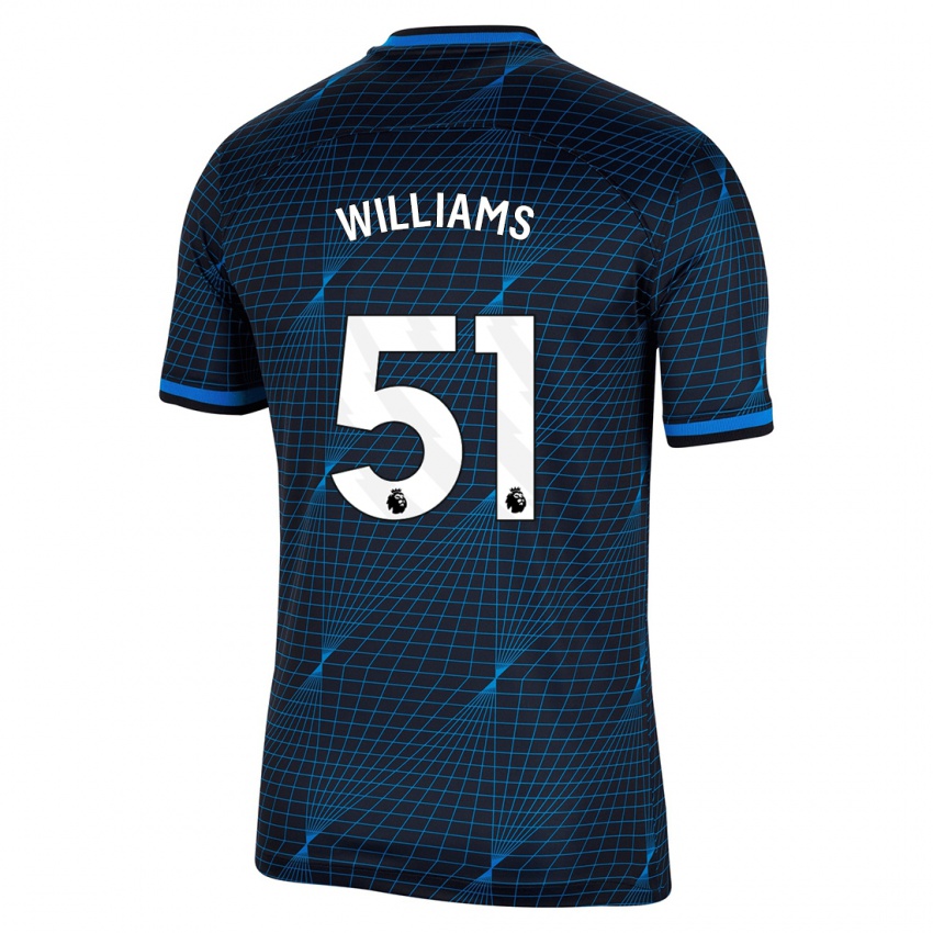Kobiety Dylan Williams #51 Ciemny Niebieski Wyjazdowa Koszulka 2023/24 Koszulki Klubowe