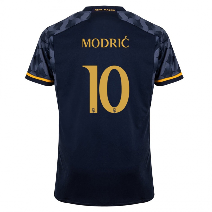 Kobiety Luka Modric #10 Ciemny Niebieski Wyjazdowa Koszulka 2023/24 Koszulki Klubowe