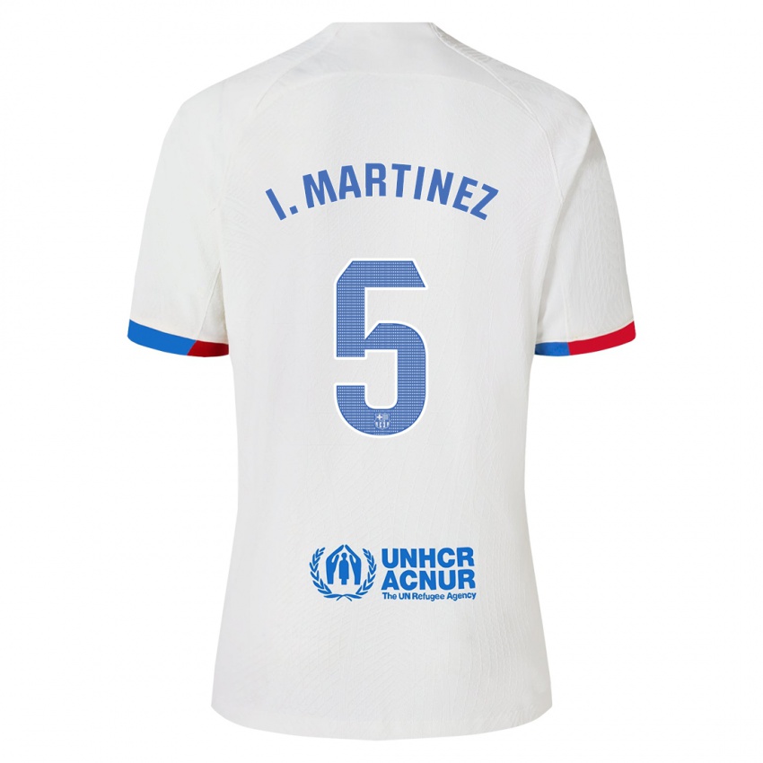 Kobiety Inigo Martinez #5 Biały Wyjazdowa Koszulka 2023/24 Koszulki Klubowe