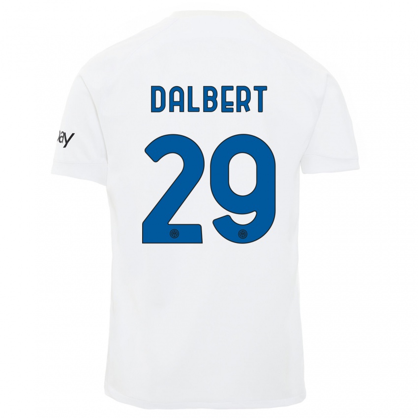 Kobiety Dalbert #29 Biały Wyjazdowa Koszulka 2023/24 Koszulki Klubowe