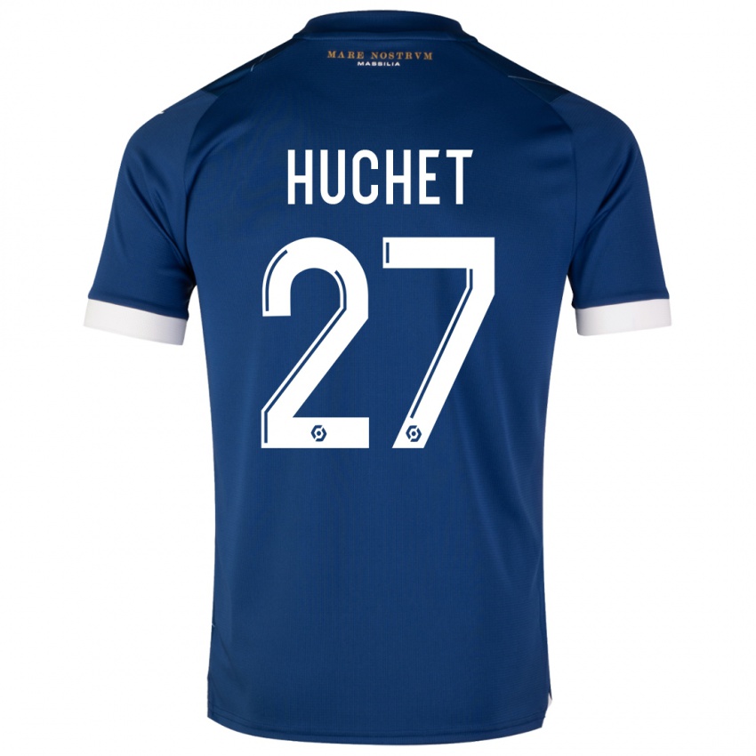 Kobiety Sarah Huchet #27 Ciemny Niebieski Wyjazdowa Koszulka 2023/24 Koszulki Klubowe