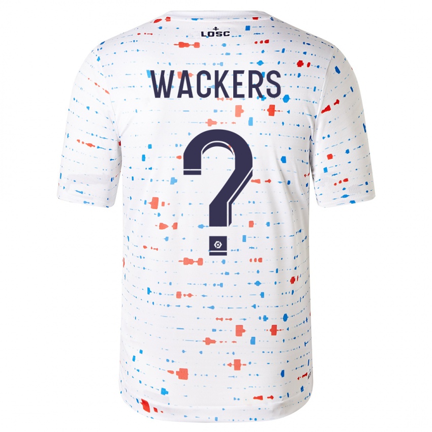 Kobiety Maxime Wackers #0 Biały Wyjazdowa Koszulka 2023/24 Koszulki Klubowe