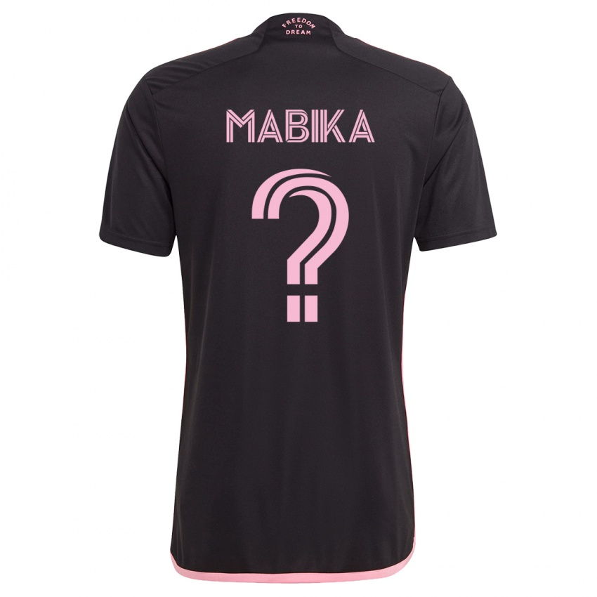 Kobiety Aimé Mabika #0 Czarny Wyjazdowa Koszulka 2023/24 Koszulki Klubowe