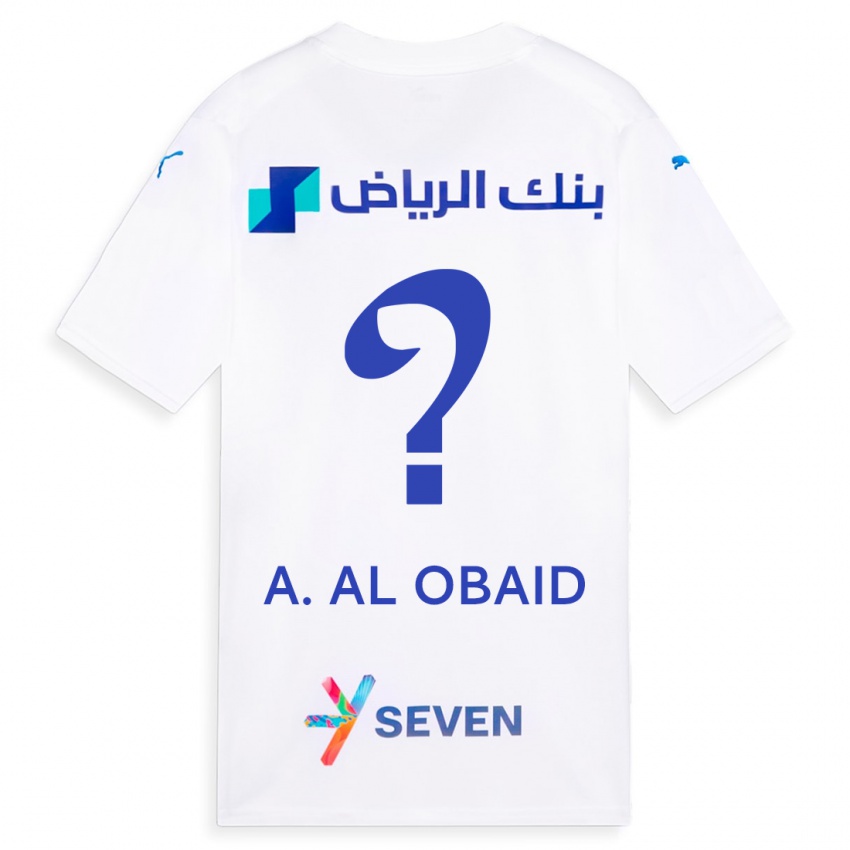 Kobiety Abdulrahman Al-Obaid #0 Biały Wyjazdowa Koszulka 2023/24 Koszulki Klubowe