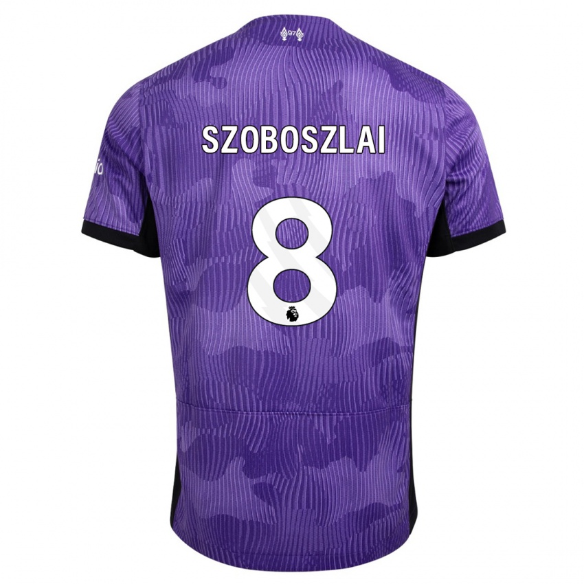 Kobiety Dominik Szoboszlai #8 Fioletowy Trzeci Komplet Koszulka 2023/24 Koszulki Klubowe