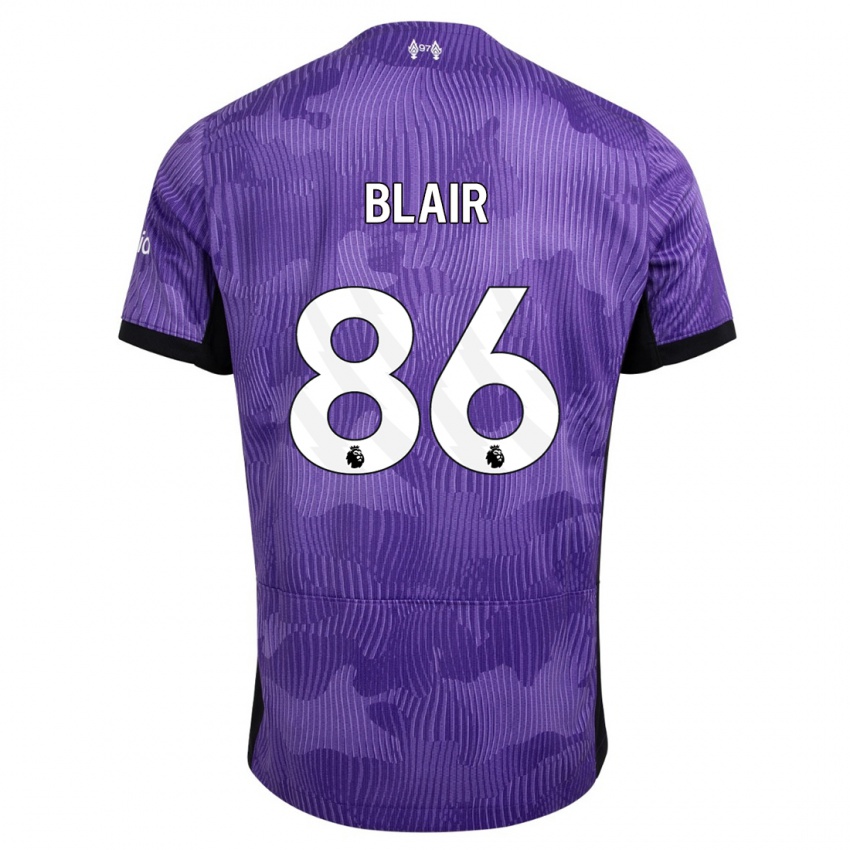 Kobiety Harvey Blair #86 Fioletowy Trzeci Komplet Koszulka 2023/24 Koszulki Klubowe