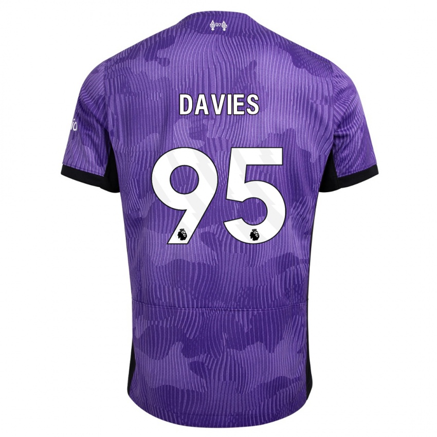 Kobiety Harvey Davies #95 Fioletowy Trzeci Komplet Koszulka 2023/24 Koszulki Klubowe