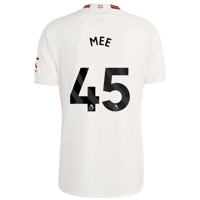 Kobiety Dermot Mee #45 Biały Trzeci Komplet Koszulka 2023/24 Koszulki Klubowe