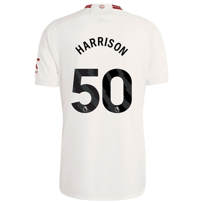 Kobiety Elyh Harrison #50 Biały Trzeci Komplet Koszulka 2023/24 Koszulki Klubowe