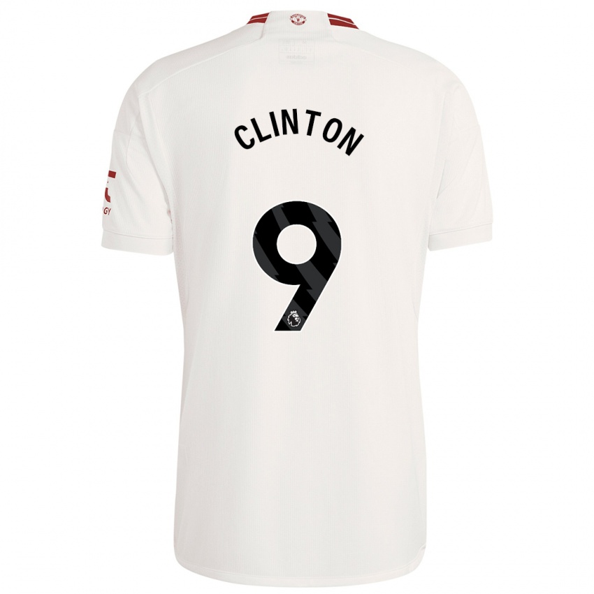 Kobiety Grace Clinton #9 Biały Trzeci Komplet Koszulka 2023/24 Koszulki Klubowe