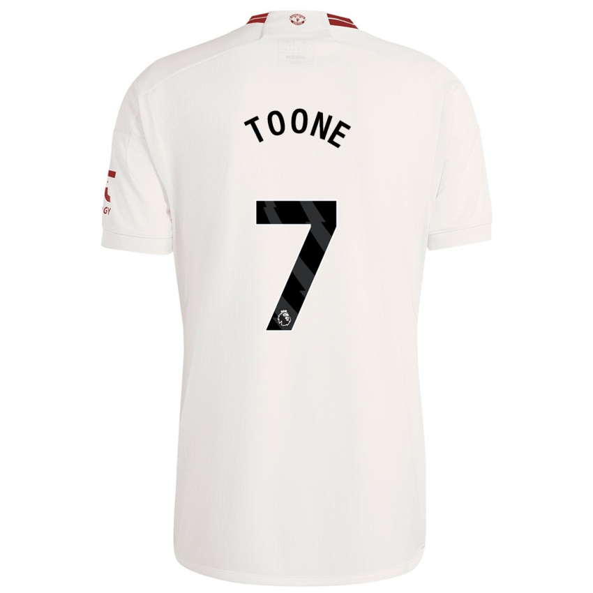Kobiety Ella Toone #7 Biały Trzeci Komplet Koszulka 2023/24 Koszulki Klubowe