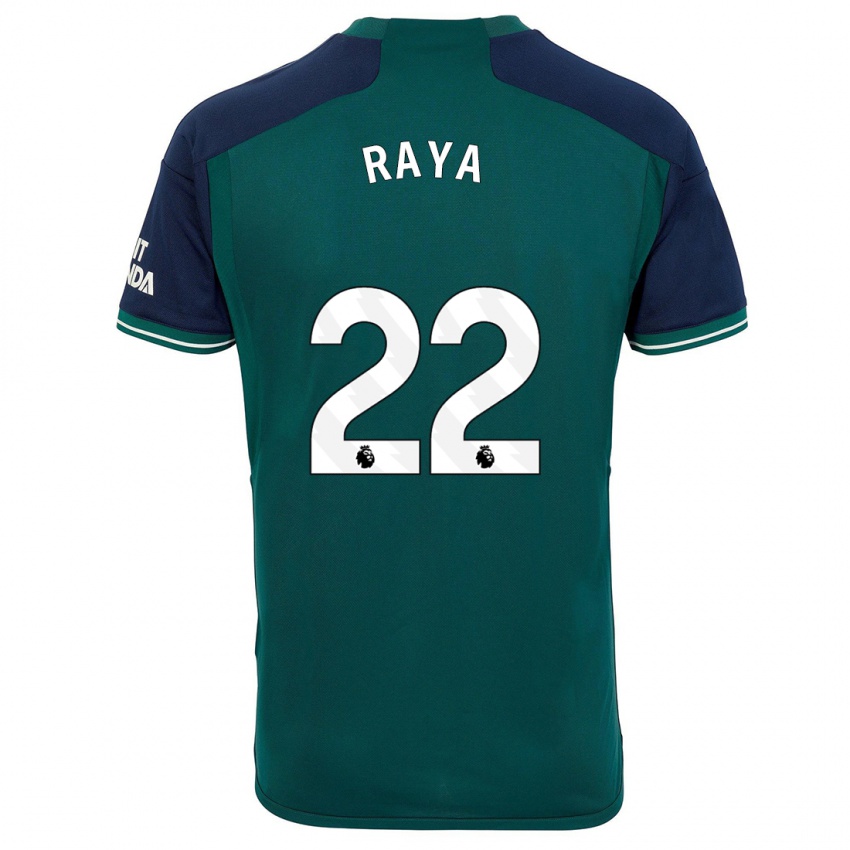 Kobiety David Raya #22 Zielony Trzeci Komplet Koszulka 2023/24 Koszulki Klubowe