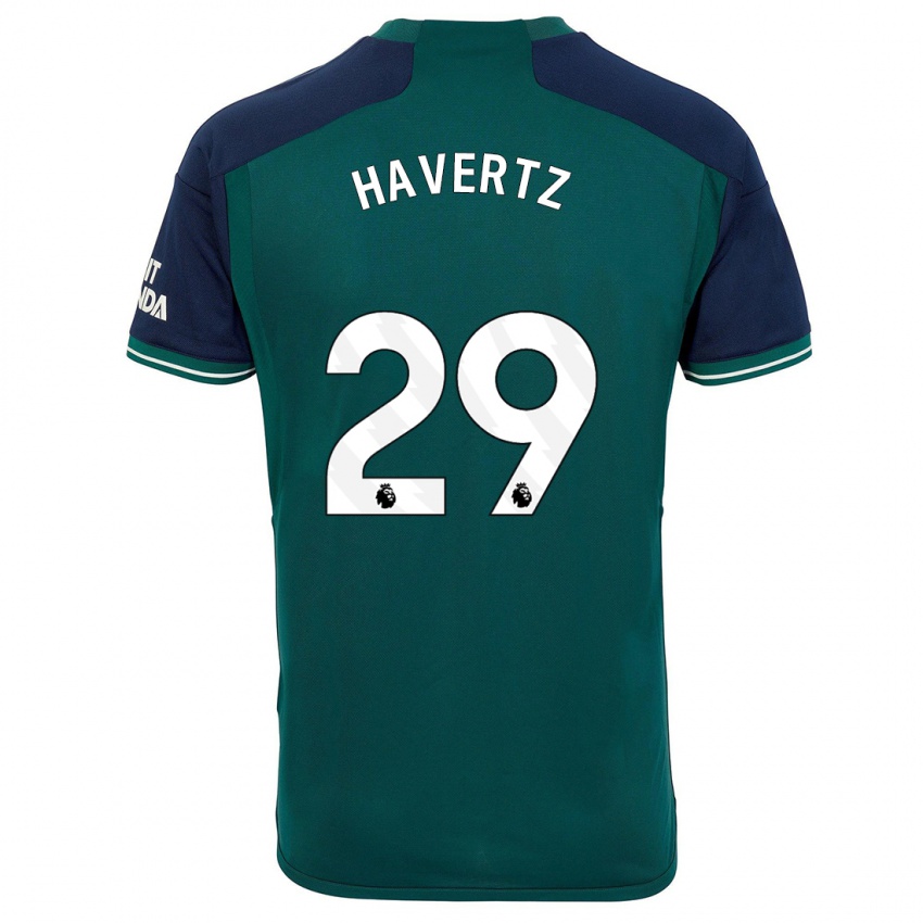 Kobiety Kai Havertz #29 Zielony Trzeci Komplet Koszulka 2023/24 Koszulki Klubowe