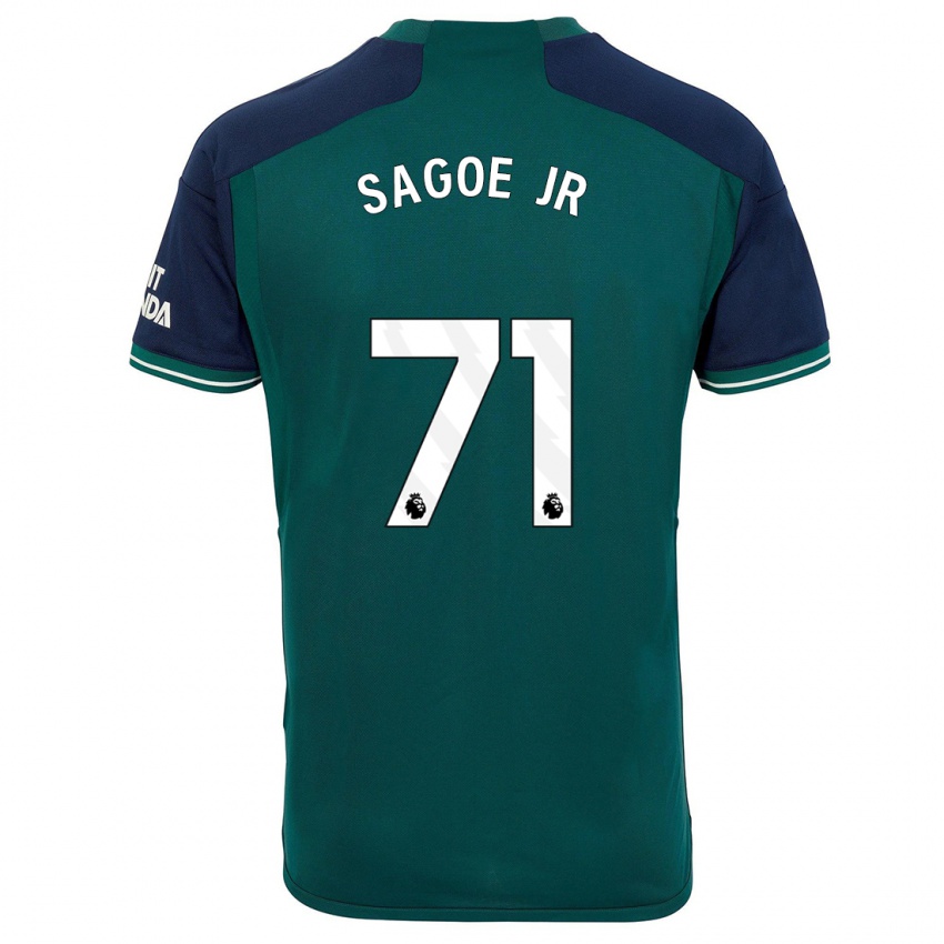 Kobiety Charles Sagoe Jr #71 Zielony Trzeci Komplet Koszulka 2023/24 Koszulki Klubowe