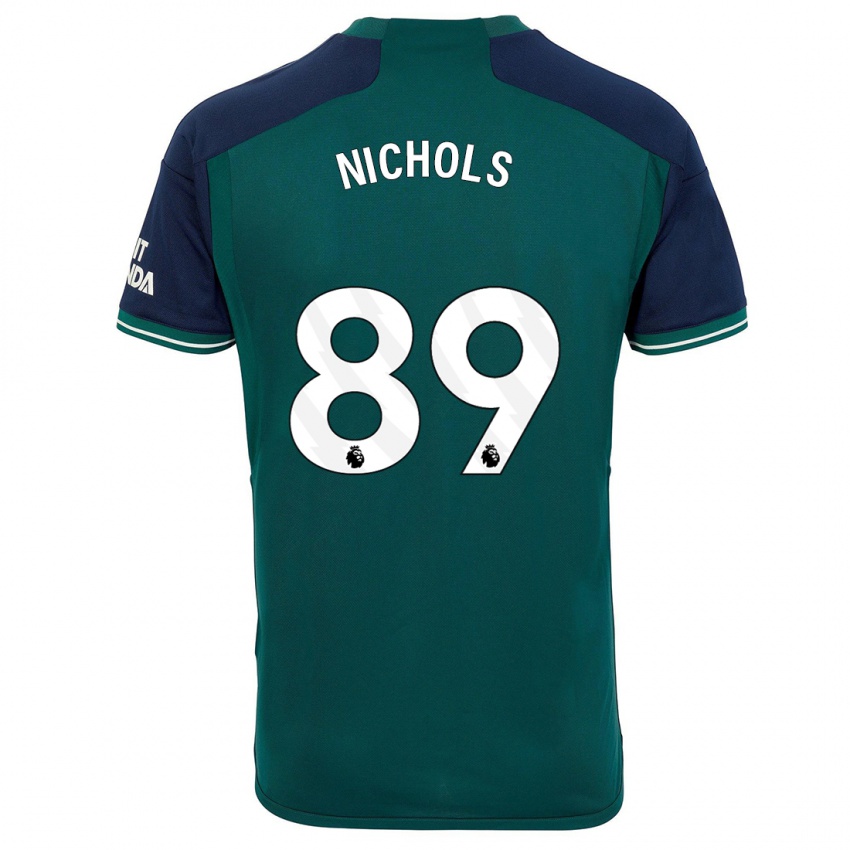 Kobiety Josh Nichols #89 Zielony Trzeci Komplet Koszulka 2023/24 Koszulki Klubowe