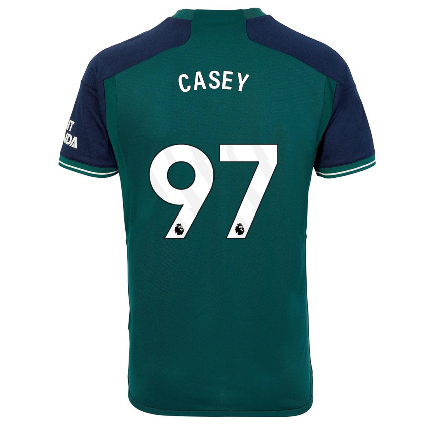 Kobiety Dan Casey #97 Zielony Trzeci Komplet Koszulka 2023/24 Koszulki Klubowe