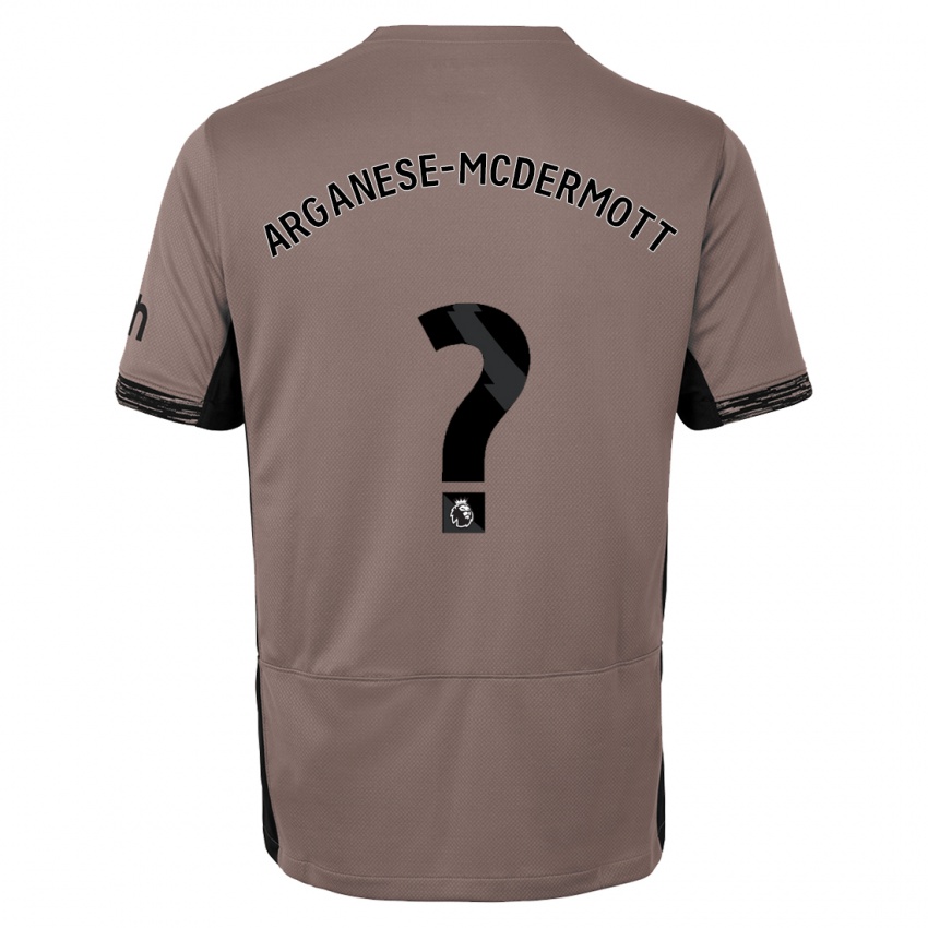 Kobiety Pele Arganese-Mcdermott #0 Ciemny Beż Trzeci Komplet Koszulka 2023/24 Koszulki Klubowe