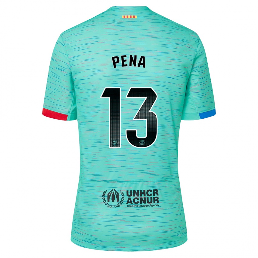 Kobiety Inaki Pena #13 Lekka Aqua Trzeci Komplet Koszulka 2023/24 Koszulki Klubowe