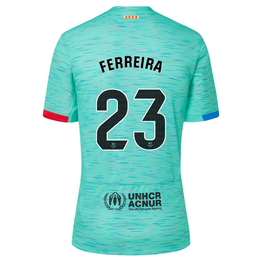 Kobiety Geyse Ferreira #23 Lekka Aqua Trzeci Komplet Koszulka 2023/24 Koszulki Klubowe