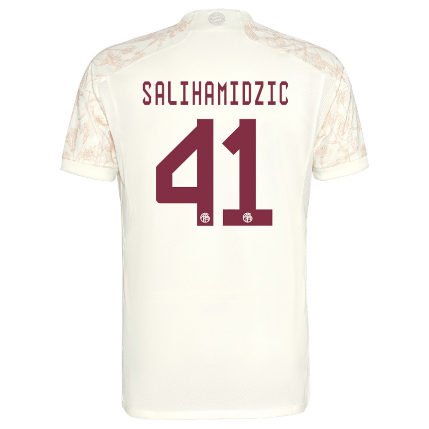 Kobiety Nick Salihamidzic #41 Złamana Biel Trzeci Komplet Koszulka 2023/24 Koszulki Klubowe
