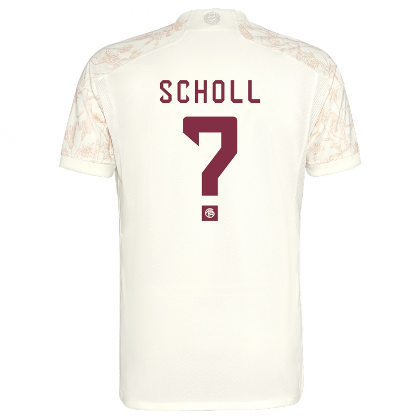 Kobiety Paul Scholl #0 Złamana Biel Trzeci Komplet Koszulka 2023/24 Koszulki Klubowe