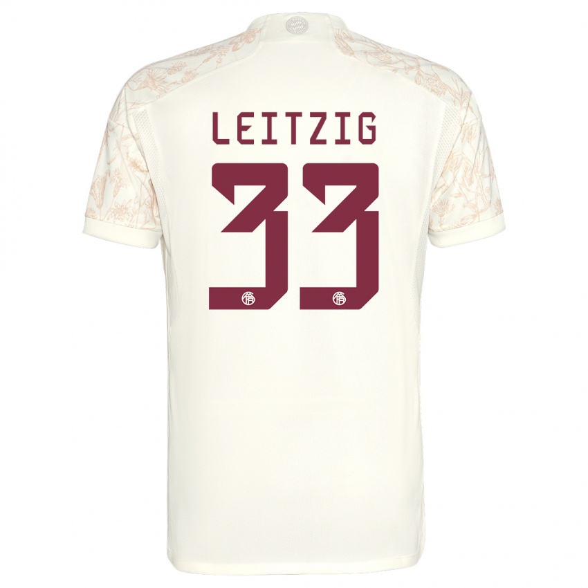 Kobiety Janina Leitzig #33 Złamana Biel Trzeci Komplet Koszulka 2023/24 Koszulki Klubowe