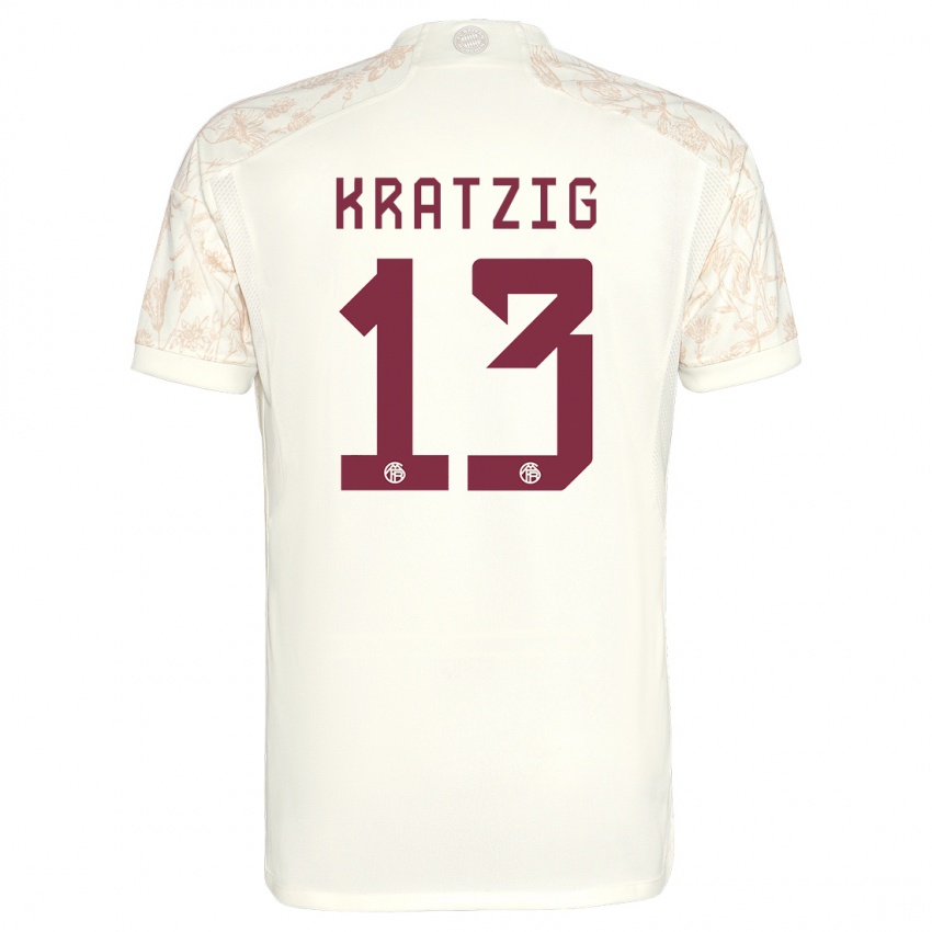 Kobiety Frans Kratzig #13 Złamana Biel Trzeci Komplet Koszulka 2023/24 Koszulki Klubowe