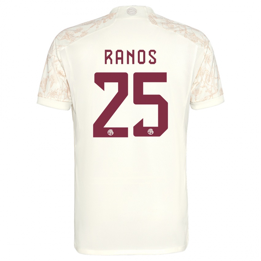 Kobiety Grant-Leon Ranos #25 Złamana Biel Trzeci Komplet Koszulka 2023/24 Koszulki Klubowe