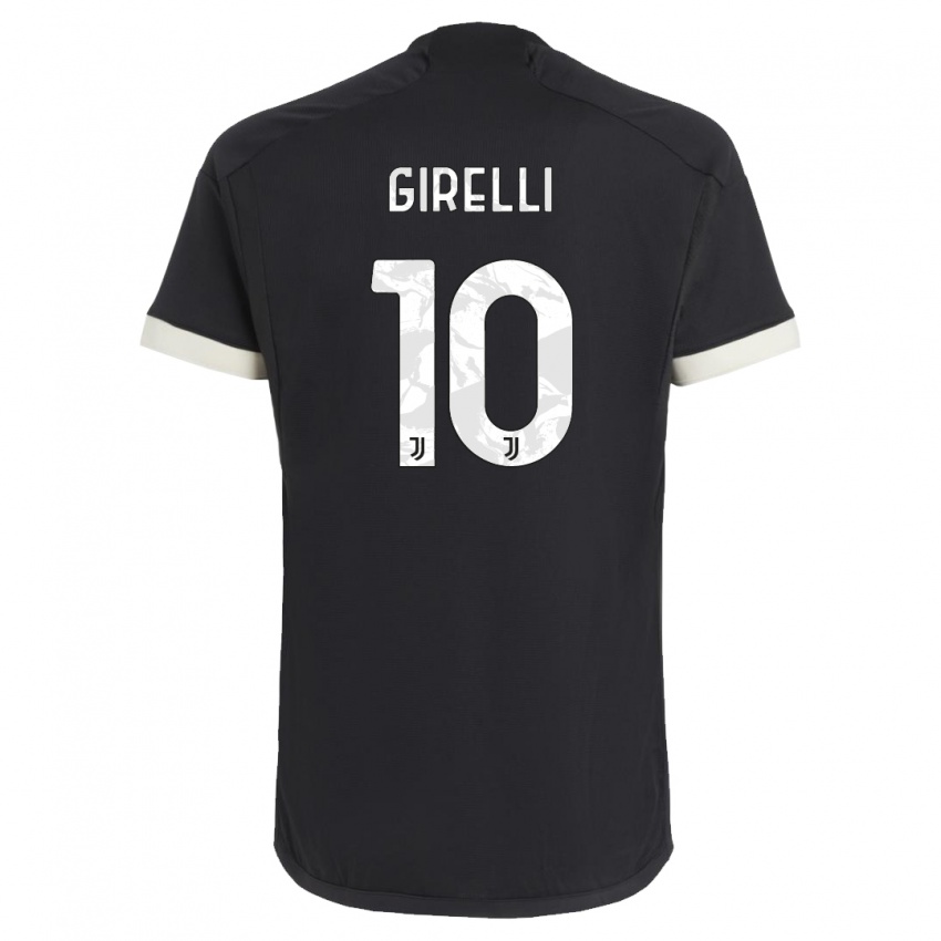 Kobiety Cristiana Girelli #10 Czarny Trzeci Komplet Koszulka 2023/24 Koszulki Klubowe