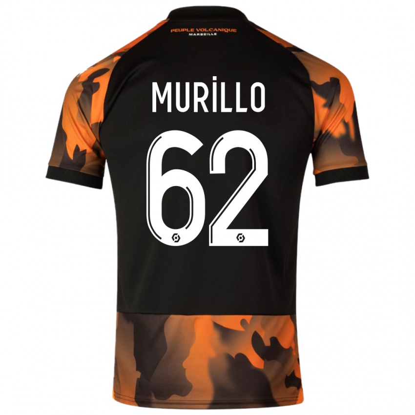 Kobiety Amir Murillo #62 Czarny Pomarańczowy Trzeci Komplet Koszulka 2023/24 Koszulki Klubowe