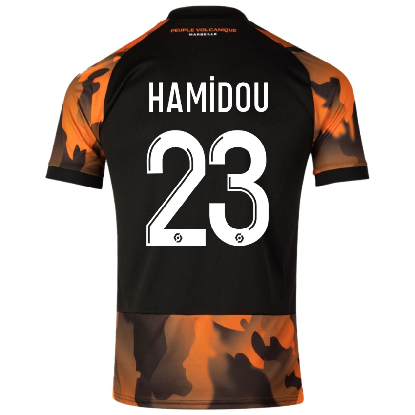 Kobiety Jamila Hamidou #23 Czarny Pomarańczowy Trzeci Komplet Koszulka 2023/24 Koszulki Klubowe