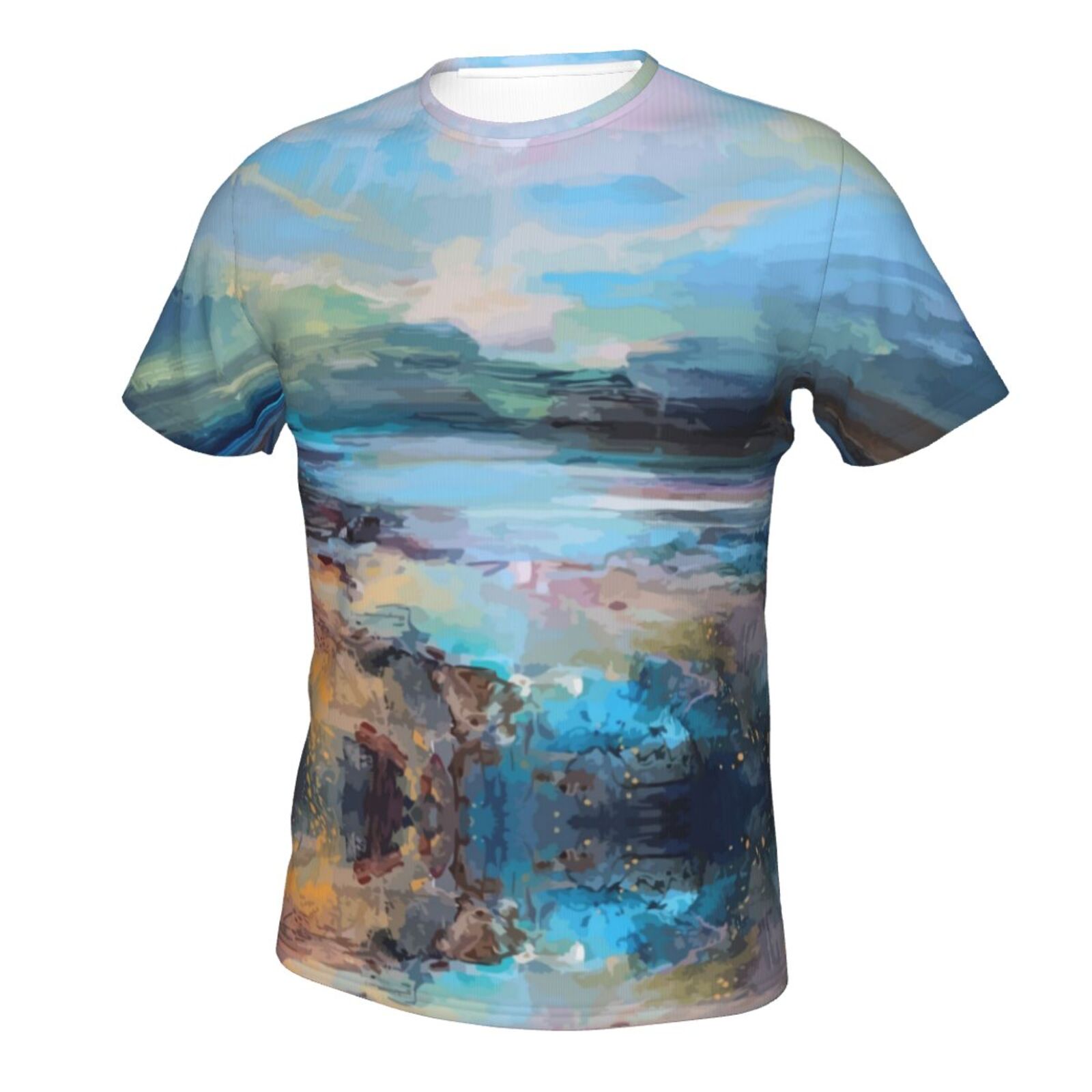 Koszulka Klasyczny Letnia Koszulka Z Lekkimi Elementami Do Malowania