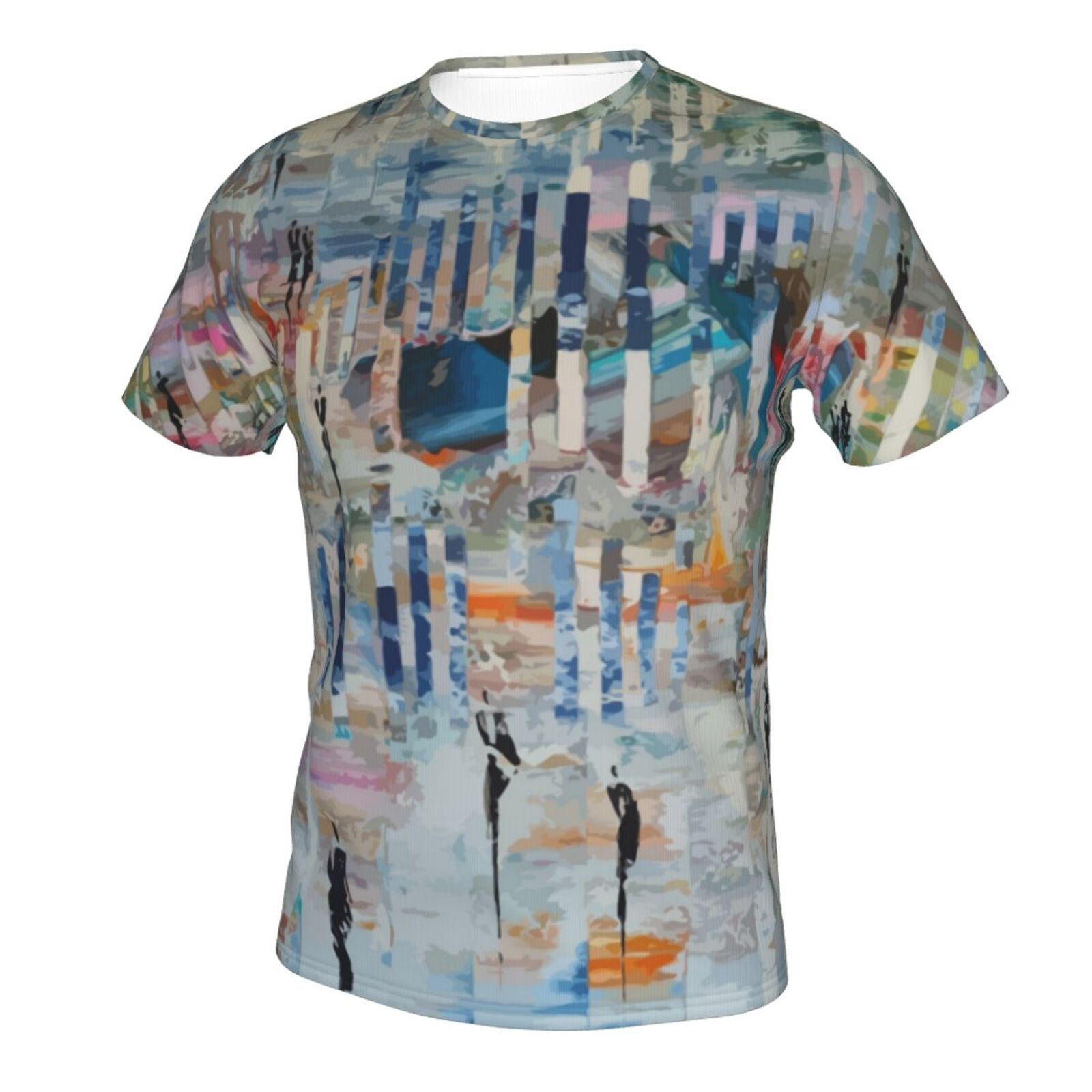 Koszulka Klasyczny Spacer W Abstrakcyjnym świecie Malowanie Elementów