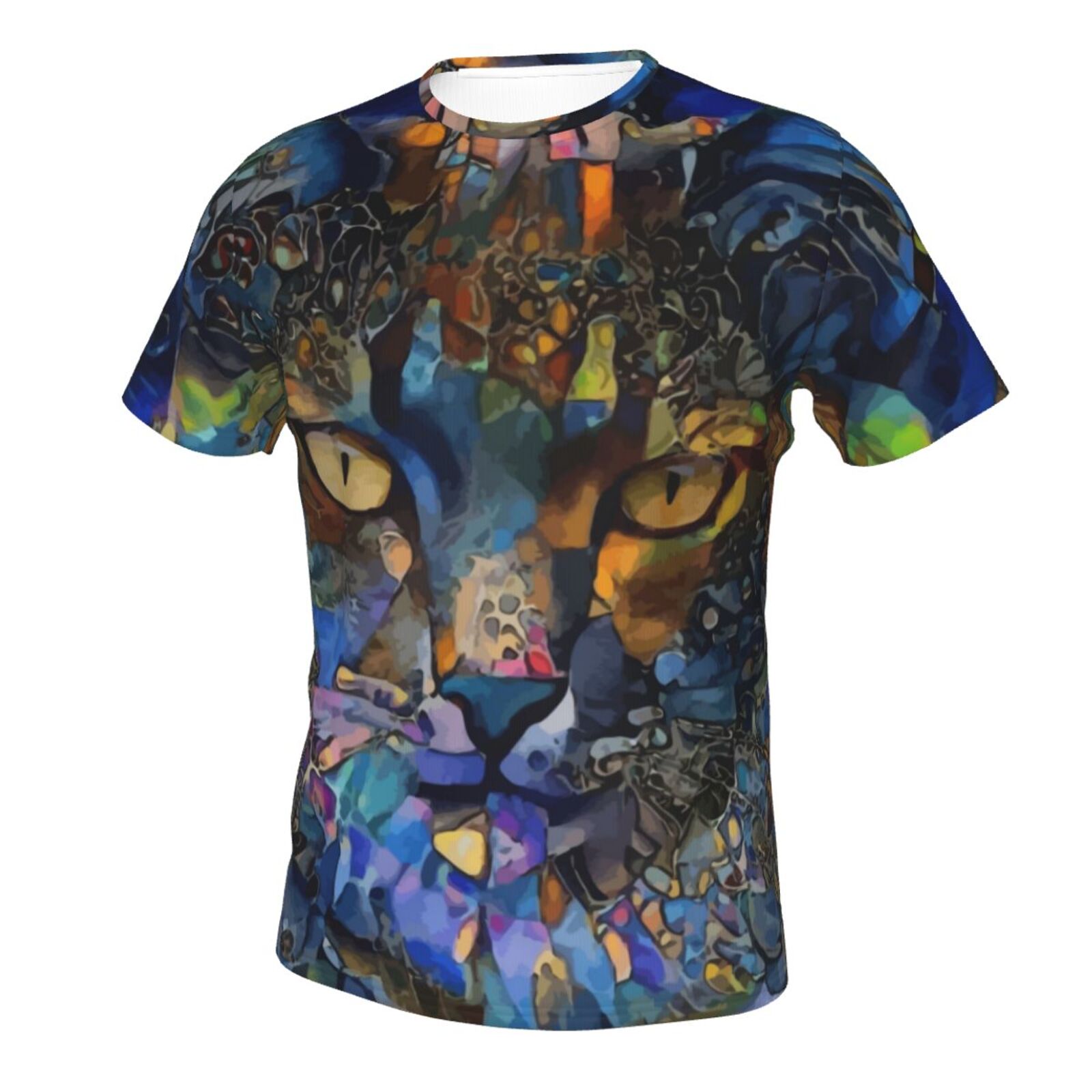 Koszulka Klasyczny Kanda Kot Elementy Mieszane Mediów