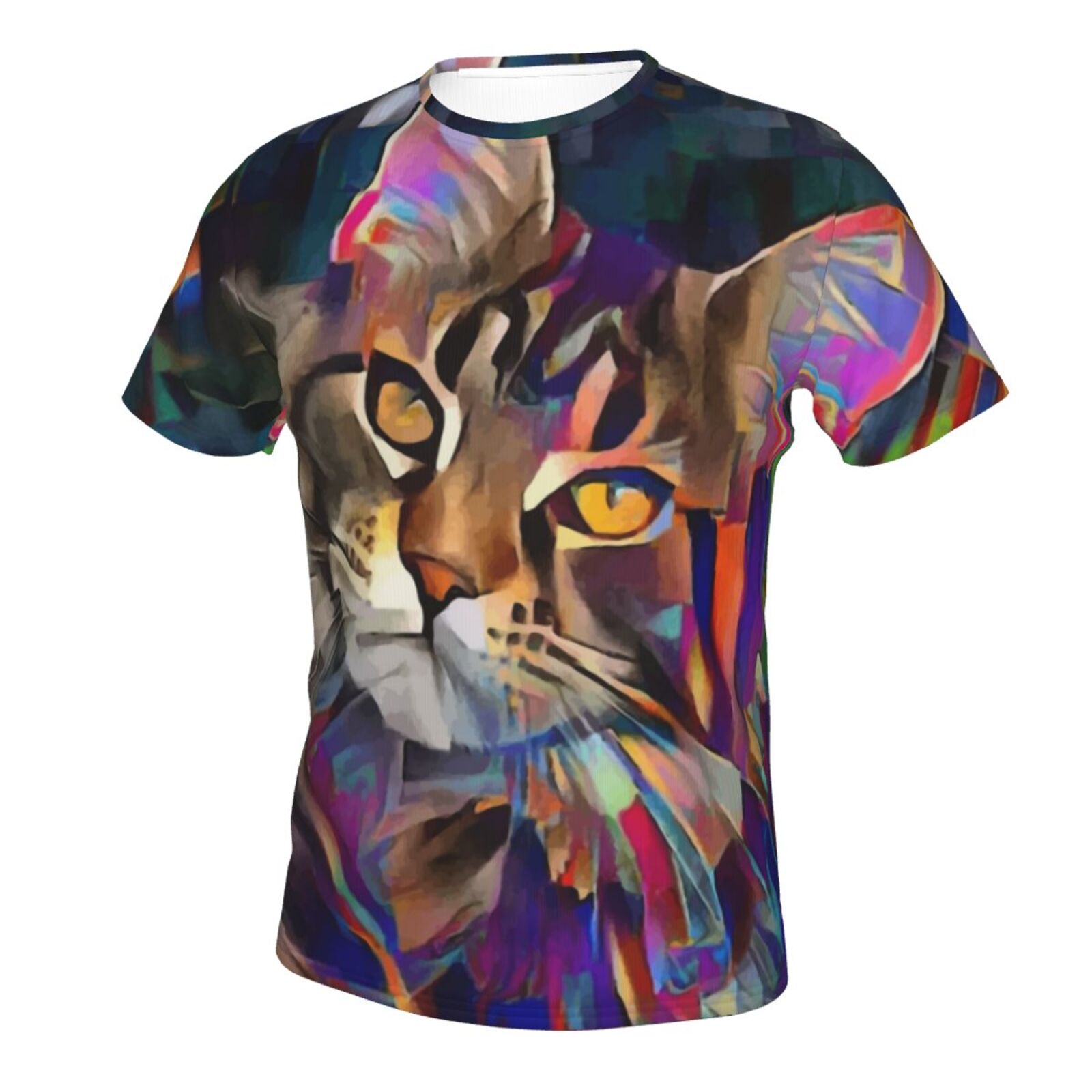 Koszulka Klasyczny Lazzy Kot Elementy Mieszane Mediów