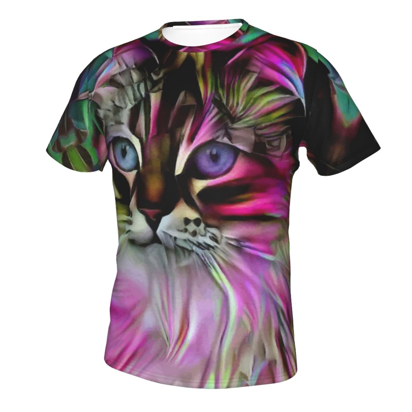 Koszulka Klasyczny Esty Kot Elementy Mieszane Mediów
