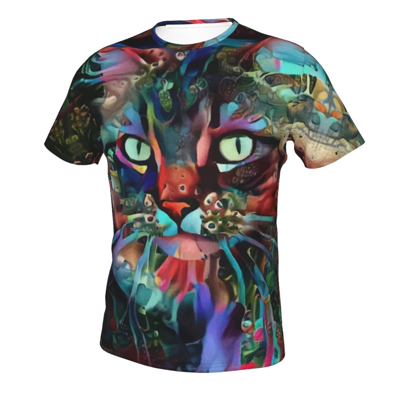 Koszulka Klasyczny Monzi Kot Elementy Mieszane Mediów